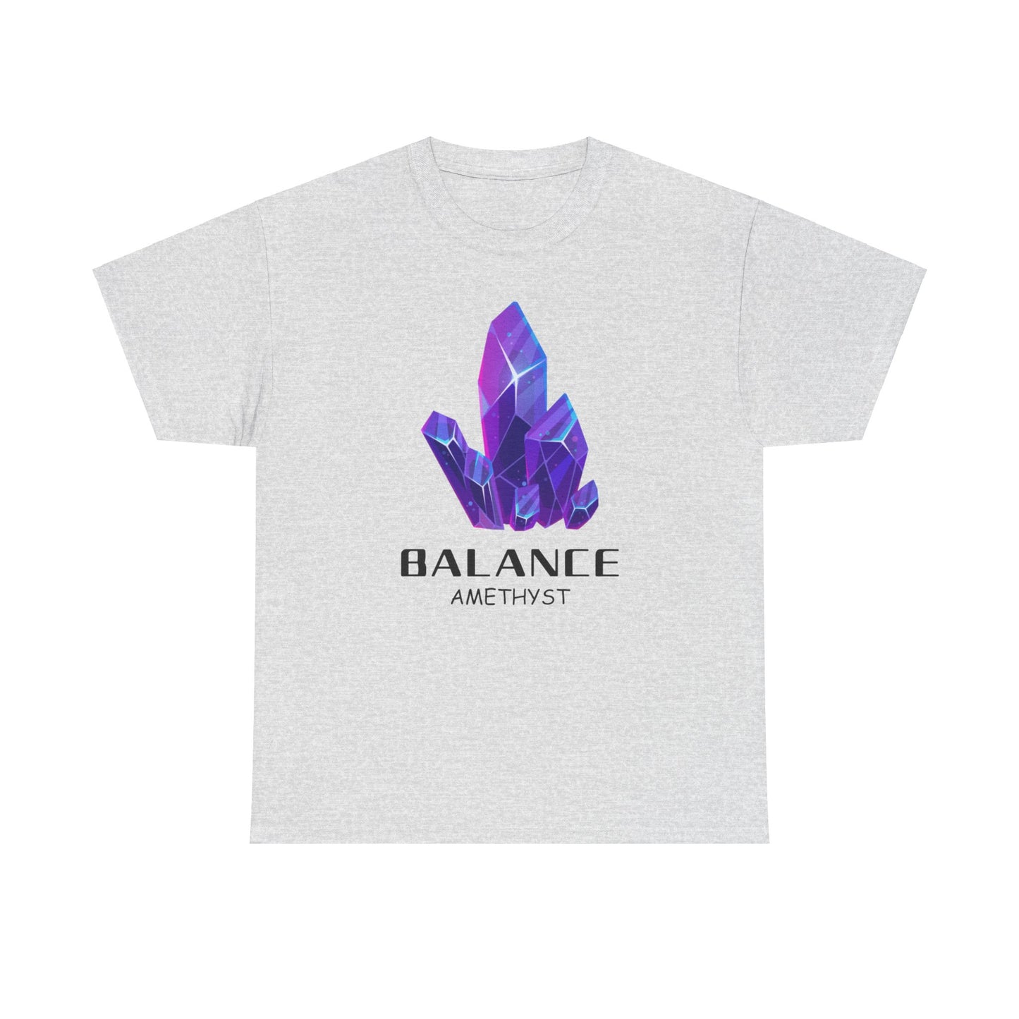 "Balance" w/ Amethyst Stone, Heavy Cotton Tee