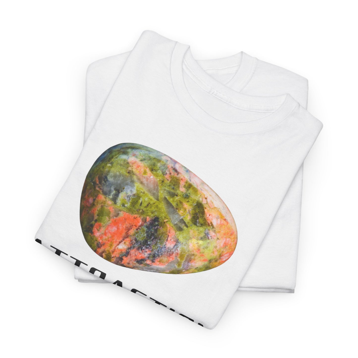 "Attraction" w/ Unakite Stone, Heavy Cotton Tee