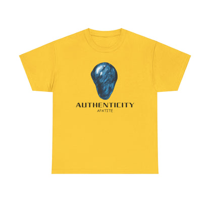 "Authenticity" w/ Blue Appatite Stone Heavy Cotton Tee