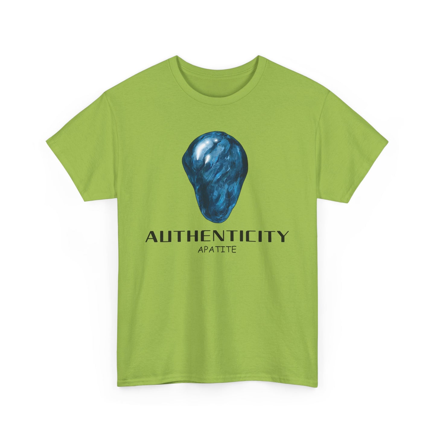 "Authenticity" w/ Blue Appatite Stone Heavy Cotton Tee