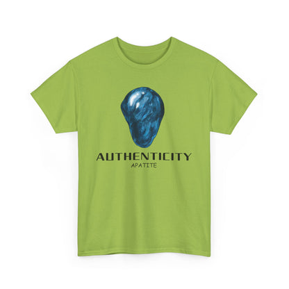 "Authenticity" w/ Blue Appatite Stone Heavy Cotton Tee