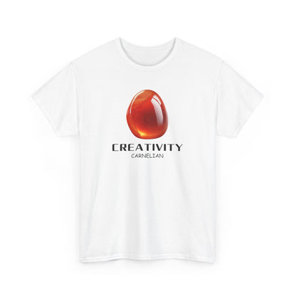 "Creativity", w/ Carnelian Stone Heavy Cotton Tee