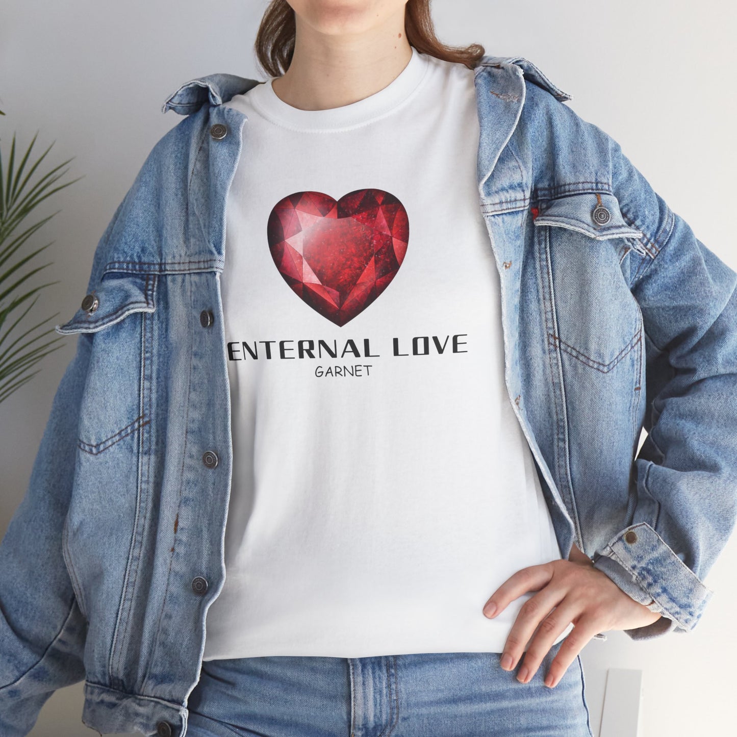 "Eternal Love" w/ Garnet, Heavy Cotton Tee