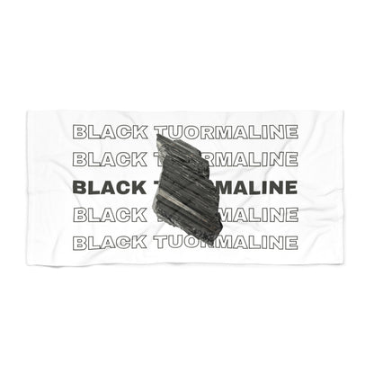 "Black Tourmaline", Beach Towel