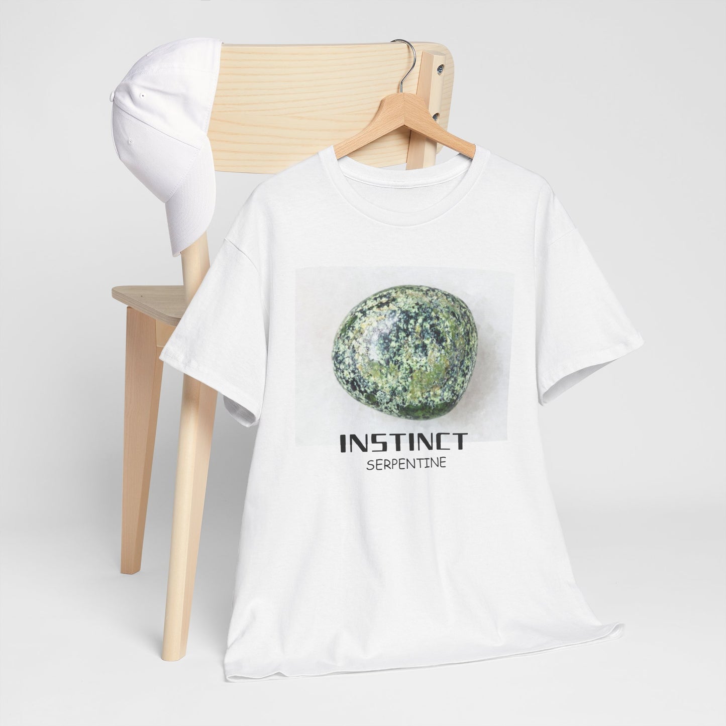 "Instinct" w/ Serpentine Stone, Heavy Cotton Tee