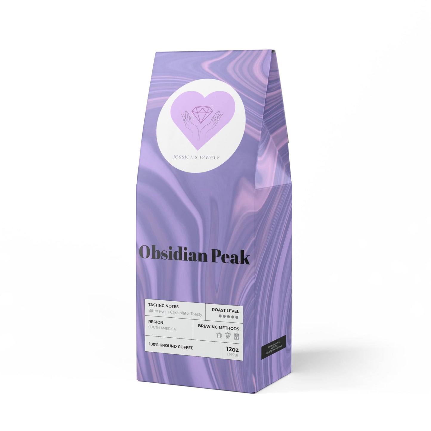 "Obsidian Peak" Coffee Blend (Dark French Roast)