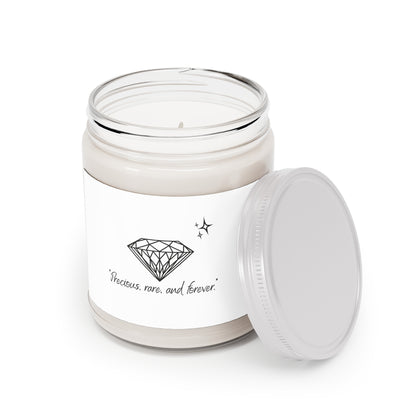 "Precious, Rare, and Forever" Soy Candle w/ 9 Scent Choices, 9oz