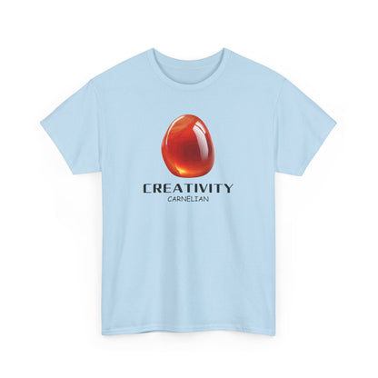 "Creativity", w/ Carnelian Stone Heavy Cotton Tee