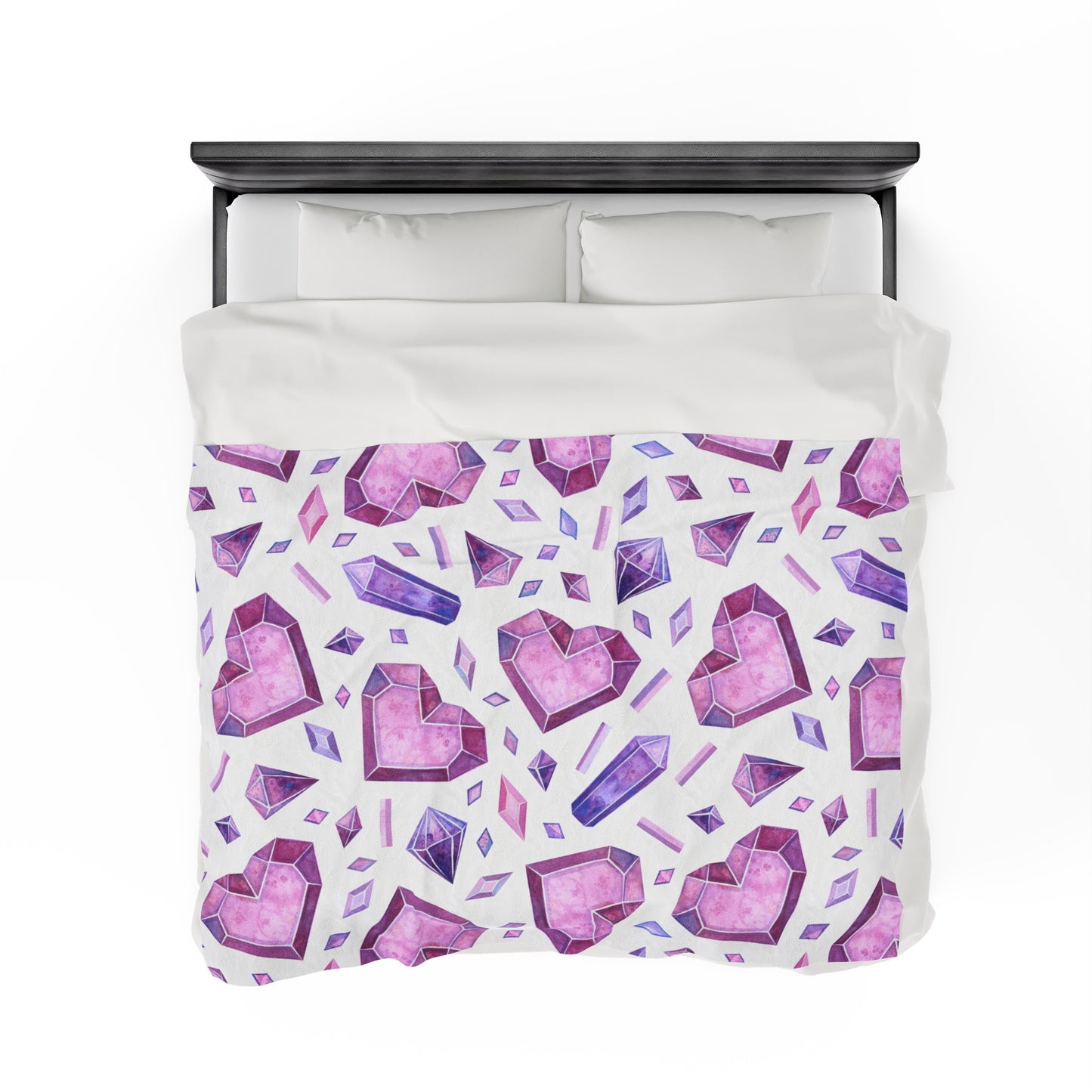 Heart of Sparkles, Velveteen Plush Blanket