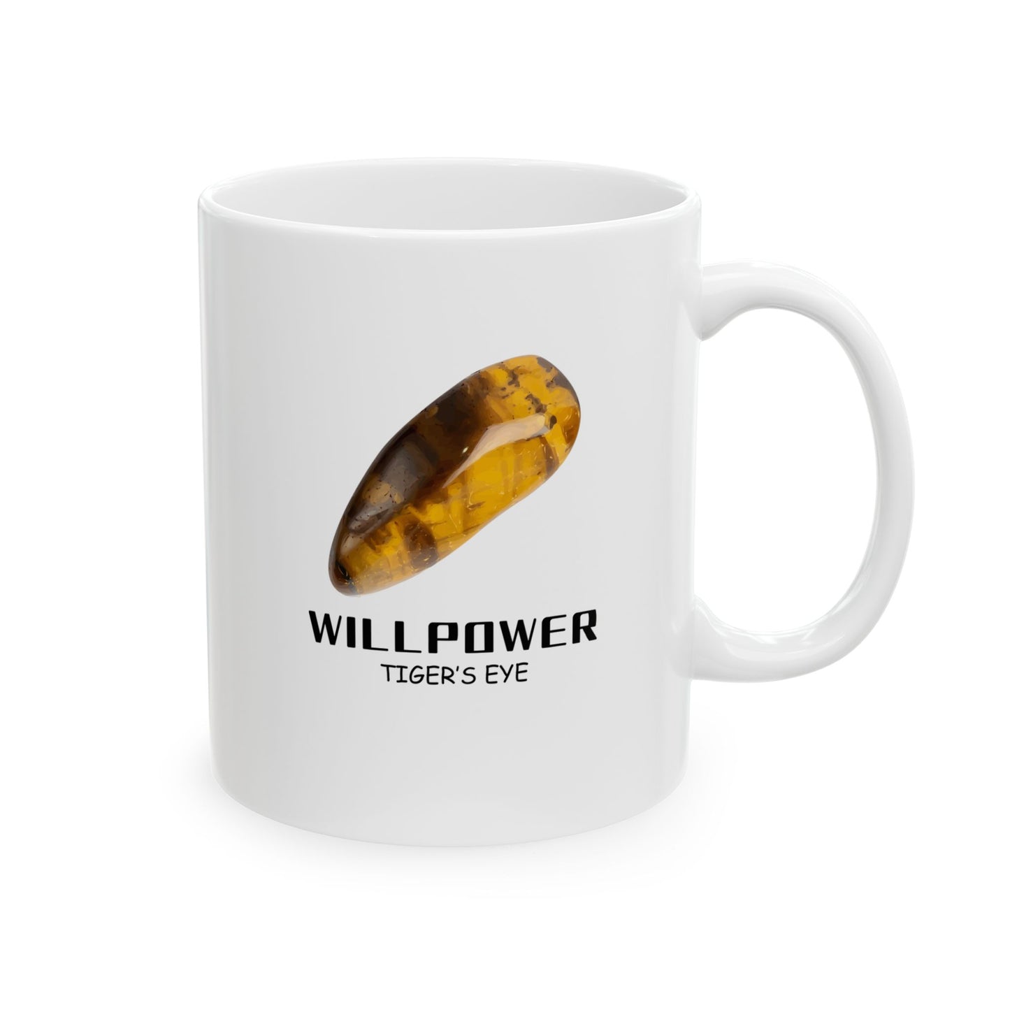 "Willpower, Tigers Eye" Coffee Cup, 11 oz.