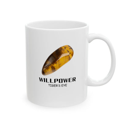 "Willpower, Tigers Eye" Coffee Cup, 11 oz.