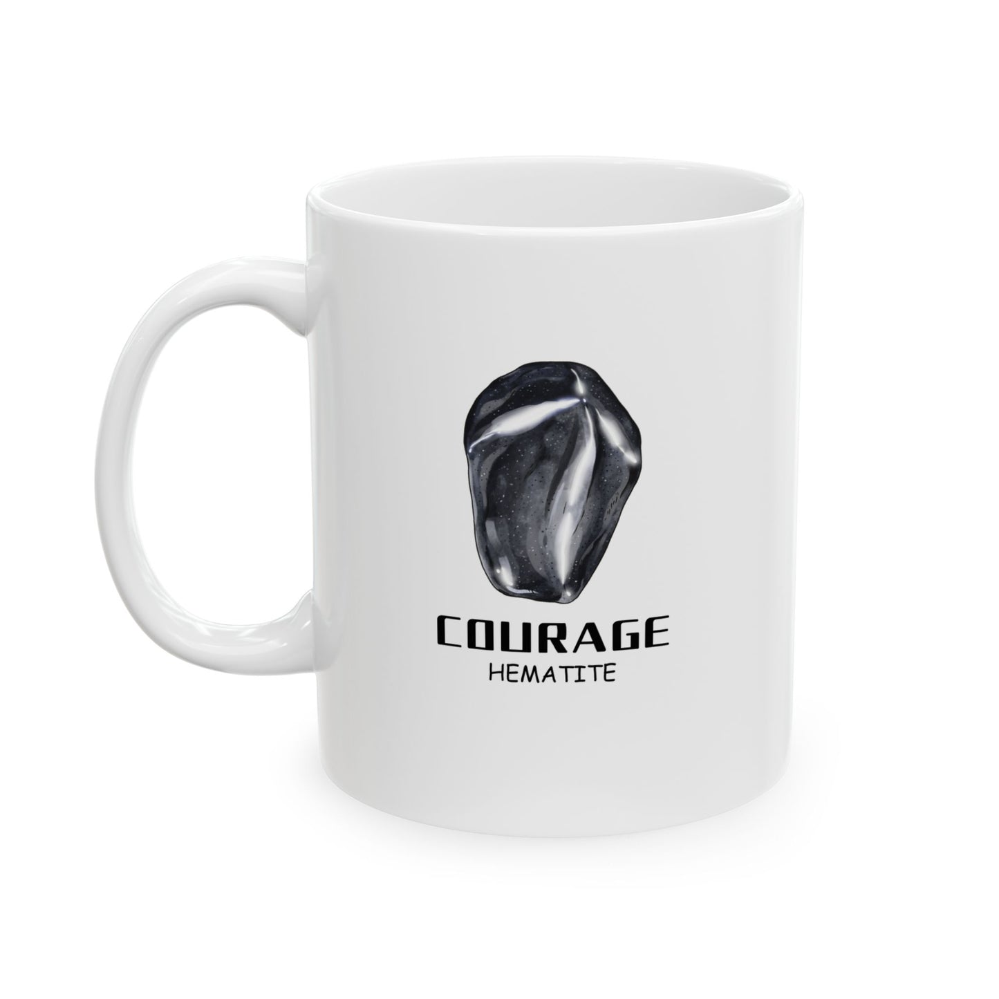 "Courage, Hematite" Coffee Cup, 11 oz.