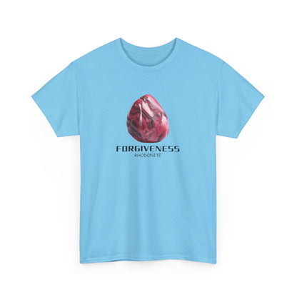 "Forgiveness" w/ Rhodonite Stone, Heavy Cotton Tee