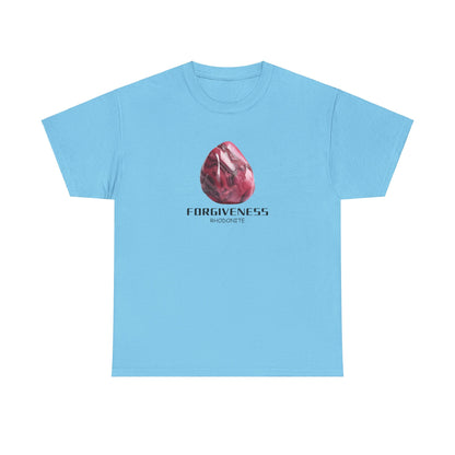 "Forgiveness" w/ Rhodonite Stone, Heavy Cotton Tee