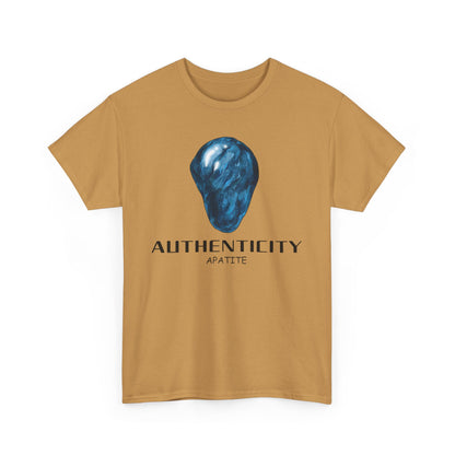 "Authenticity" w/ Blue Appatite Stone Heavy Cotton Tee