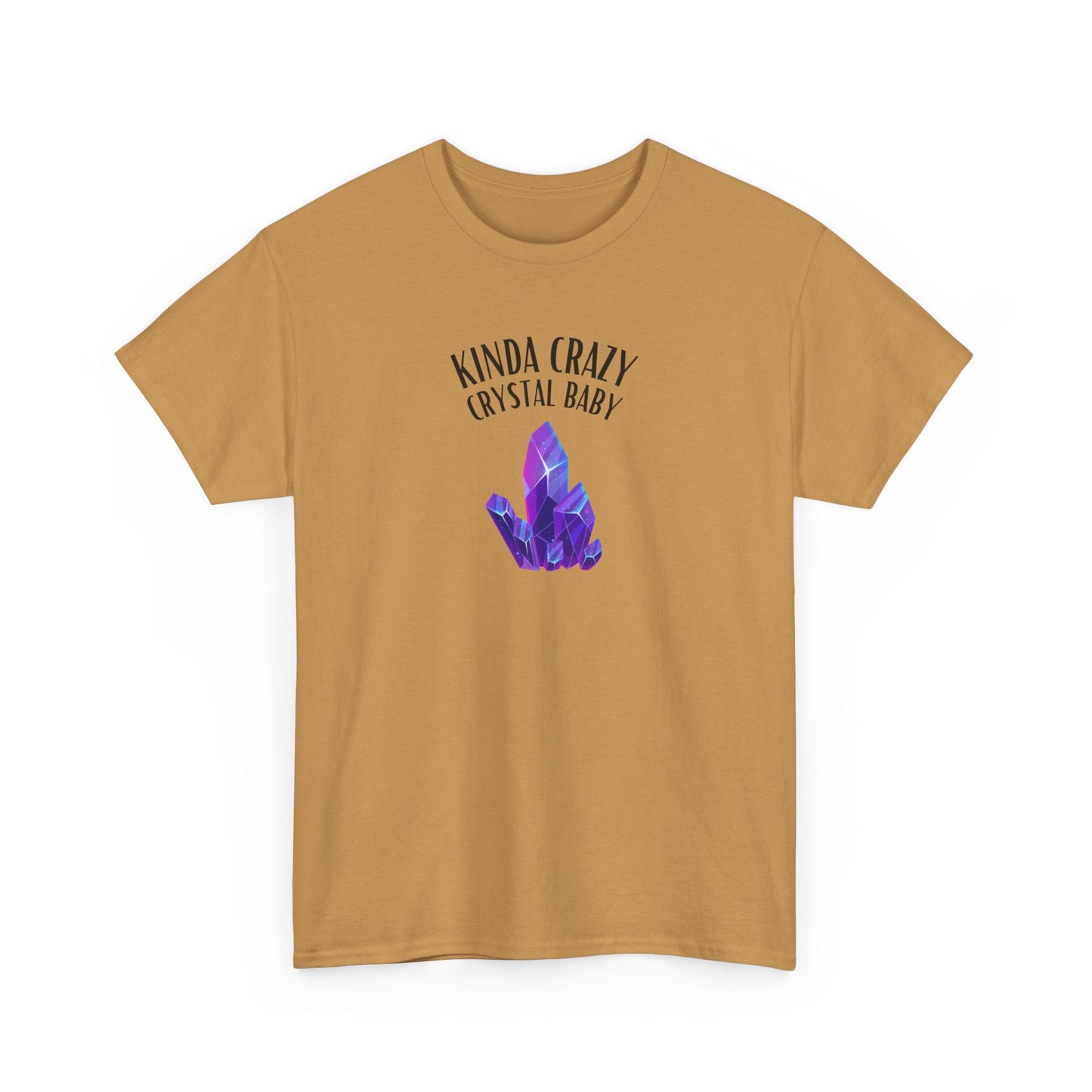 "Kinda Crazy Crystal Baby" w/ Purple Crystal, Heavy Cotton Tee