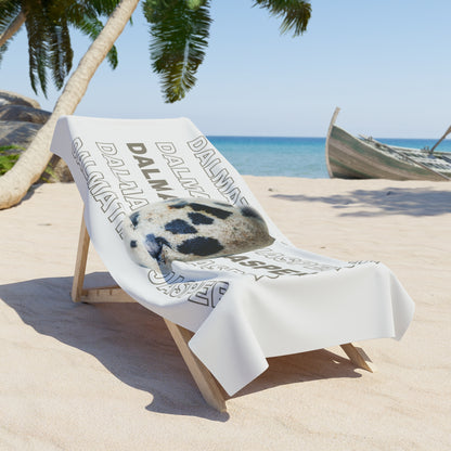 "Dalmation Jasper", Beach Towel