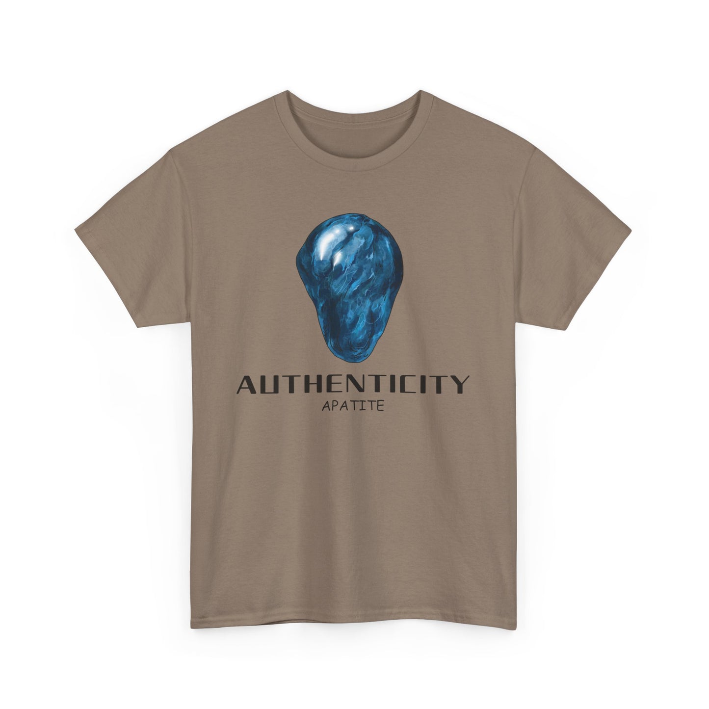 "Authenticity" w/ Blue Appatite Stone Heavy Cotton Tee