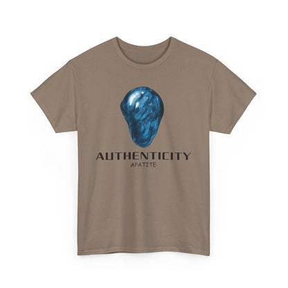 "Authenticity" w/ Blue Appatite Stone Heavy Cotton Tee