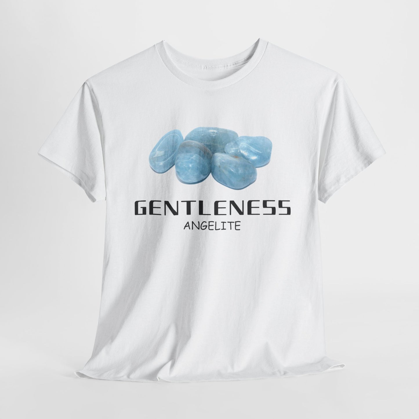 "Gentleness" w/ Angelite Stone Heavy Cotton Tee