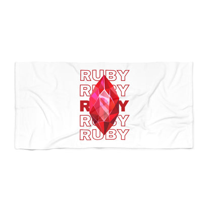 "Ruby", Beach Towel