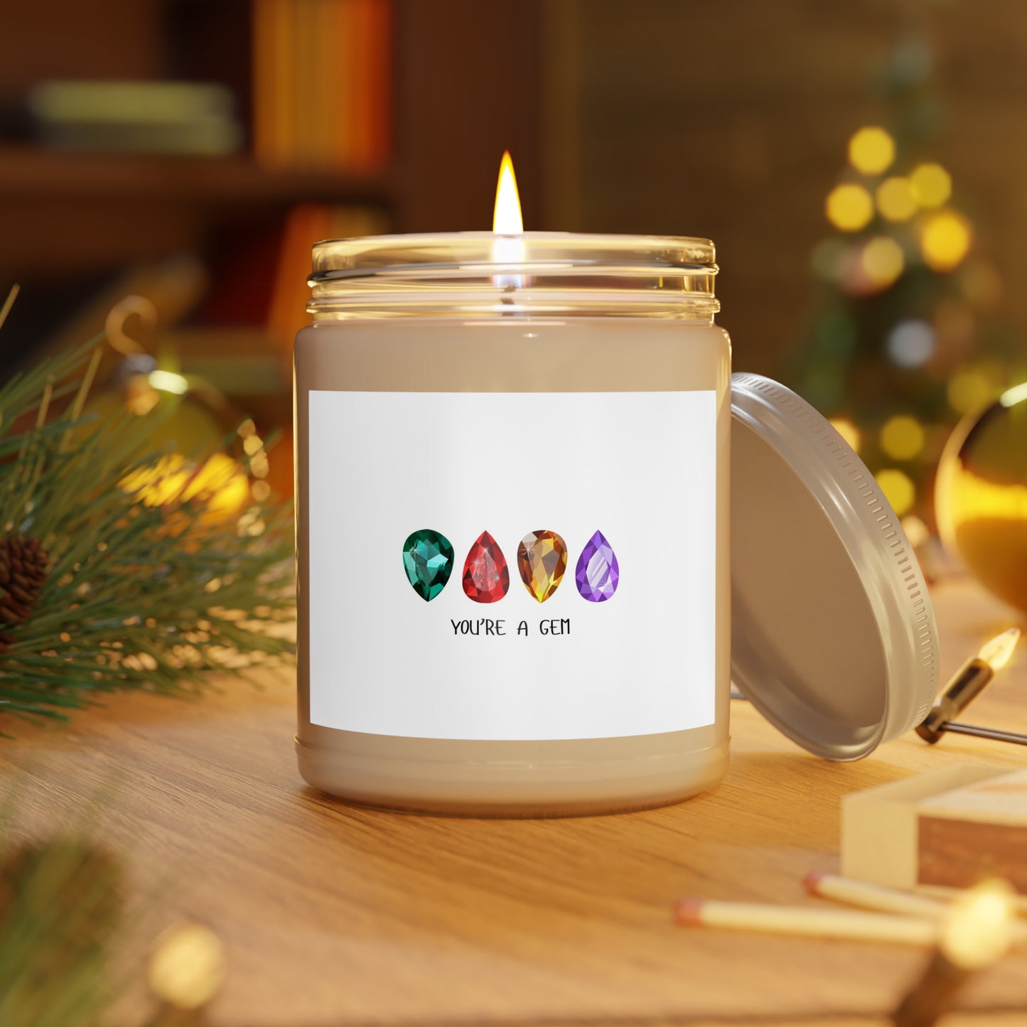 "You're a Gem" Soy Candle w/ 9 Scent Choices, 9oz