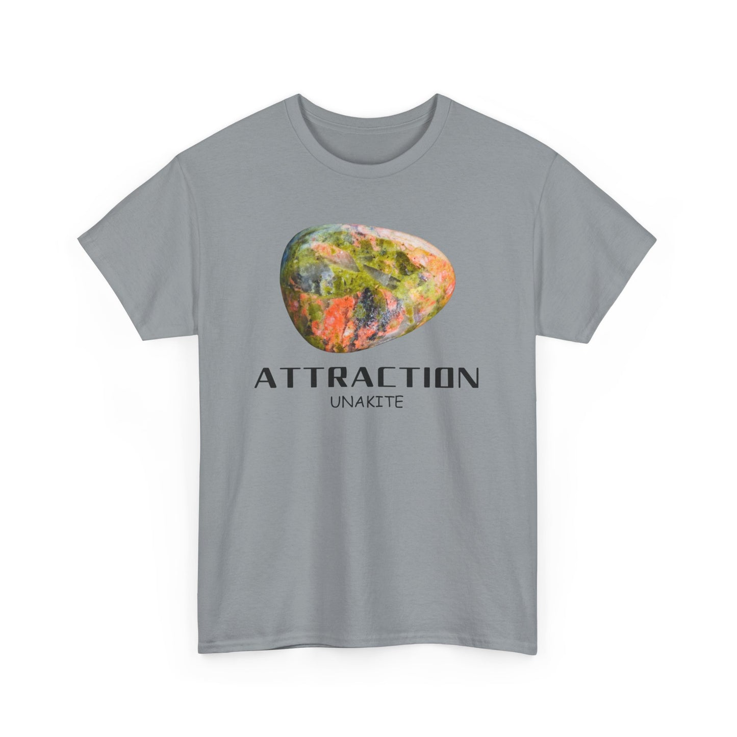 "Attraction" w/ Unakite Stone, Heavy Cotton Tee