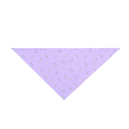 Purple w/ Small Gems, Dog Bandana