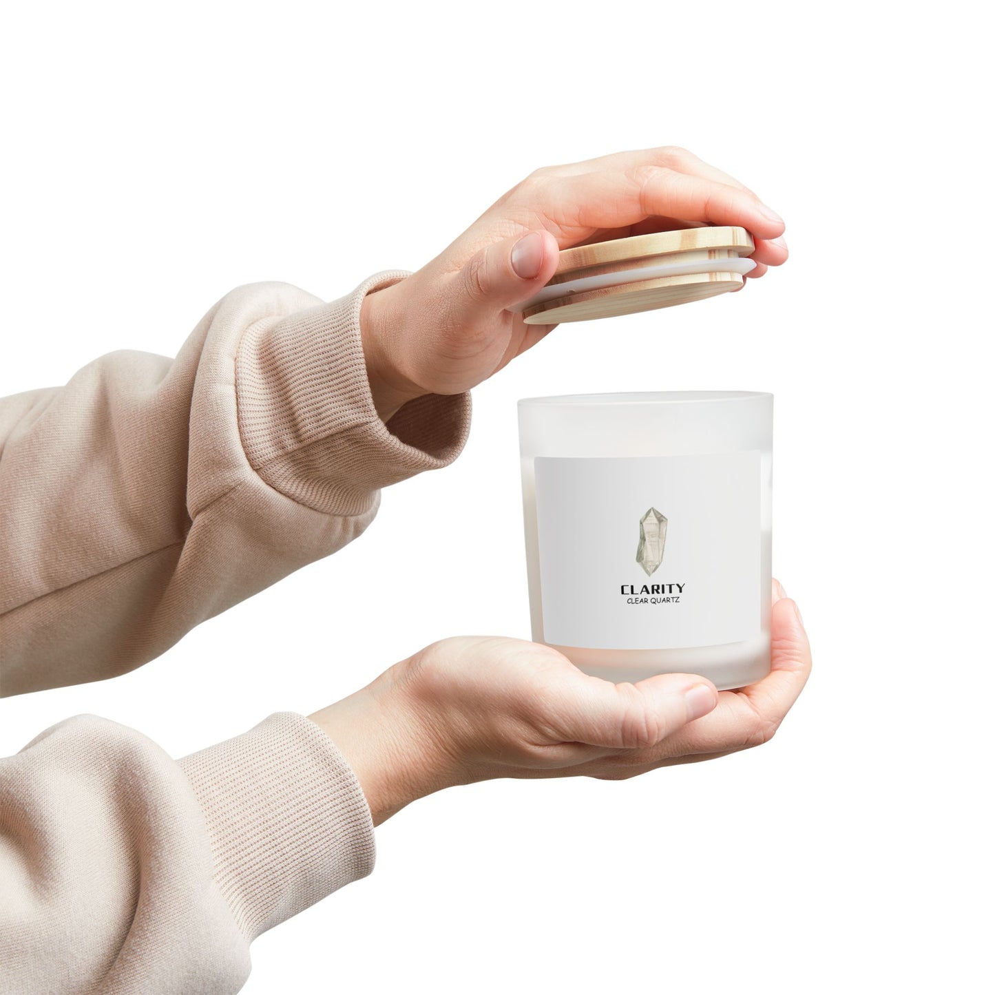 "Crystal Calm" Vanilla Scented Candle, 11oz