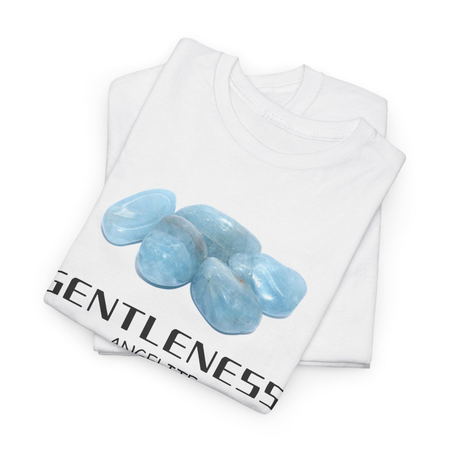 "Gentleness" w/ Angelite Stone Heavy Cotton Tee