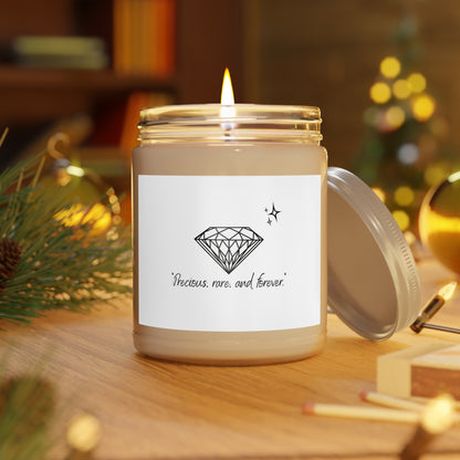 "Precious, Rare, and Forever" Soy Candle w/ 9 Scent Choices, 9oz