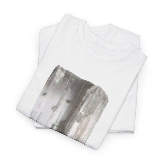 "Peace", w/ Selenite Stone Heavy Cotton Tee