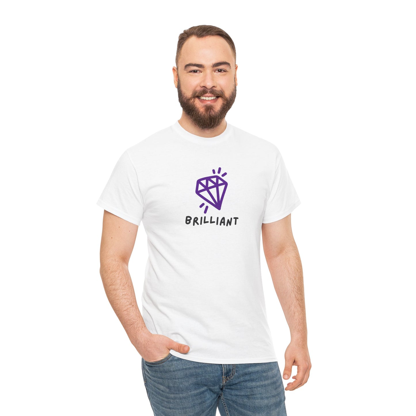 "Brilliant" w/Purple Diamond, Heavy Cotton Tee