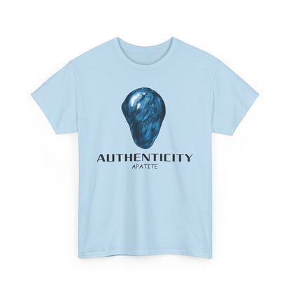 "Authenticity" w/ Blue Appatite Stone Heavy Cotton Tee