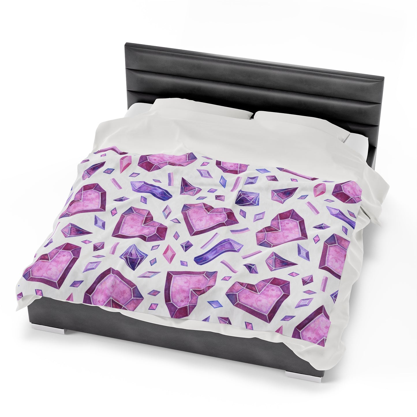 Heart of Sparkles, Velveteen Plush Blanket