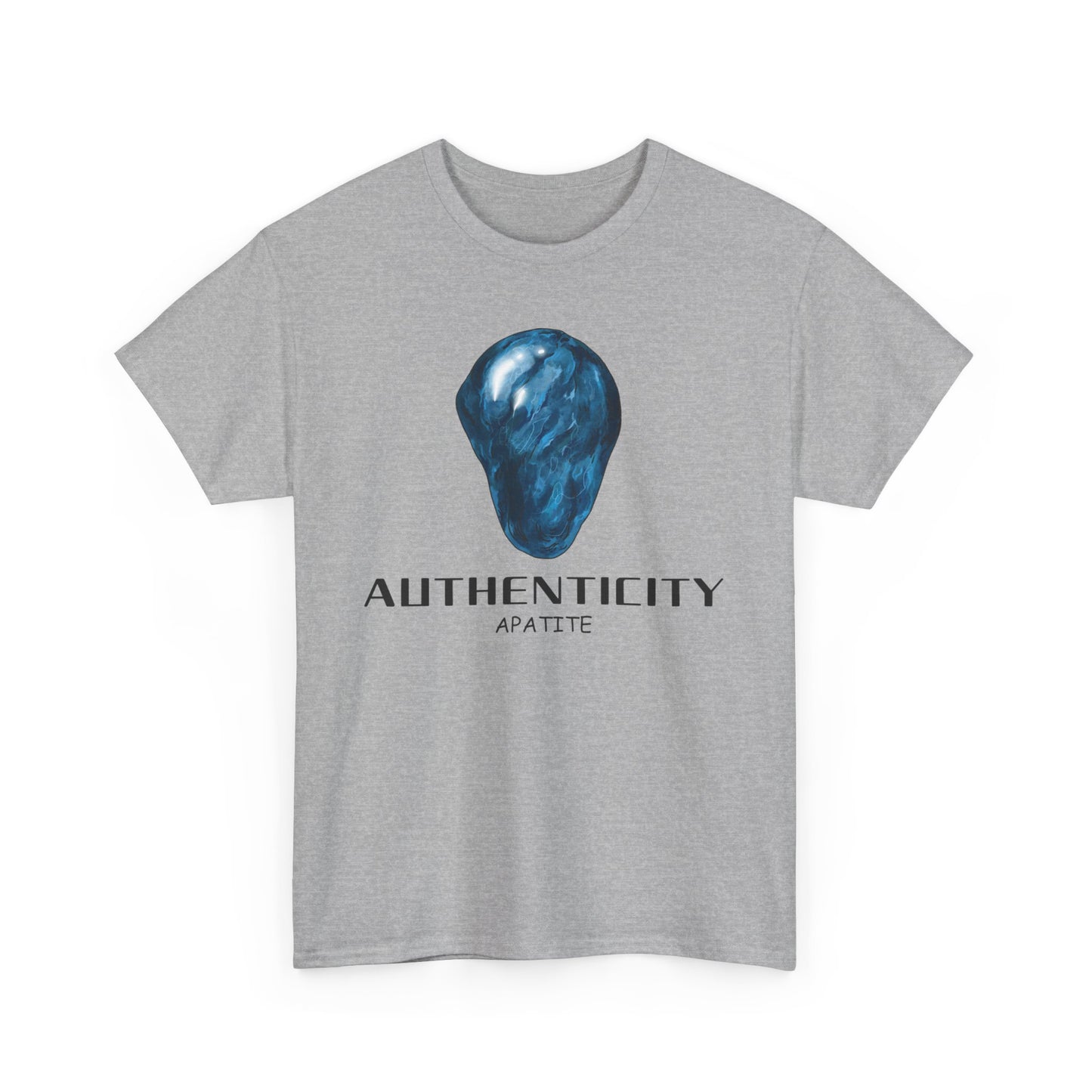 "Authenticity" w/ Blue Appatite Stone Heavy Cotton Tee